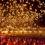 Lễ hội thả đèn trời ở Chiang Mai Thái Lan nổi tiếng