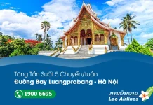 Lao Airlines tăng tần suất chuyến bay Hà Nội đi Luang Prabang
