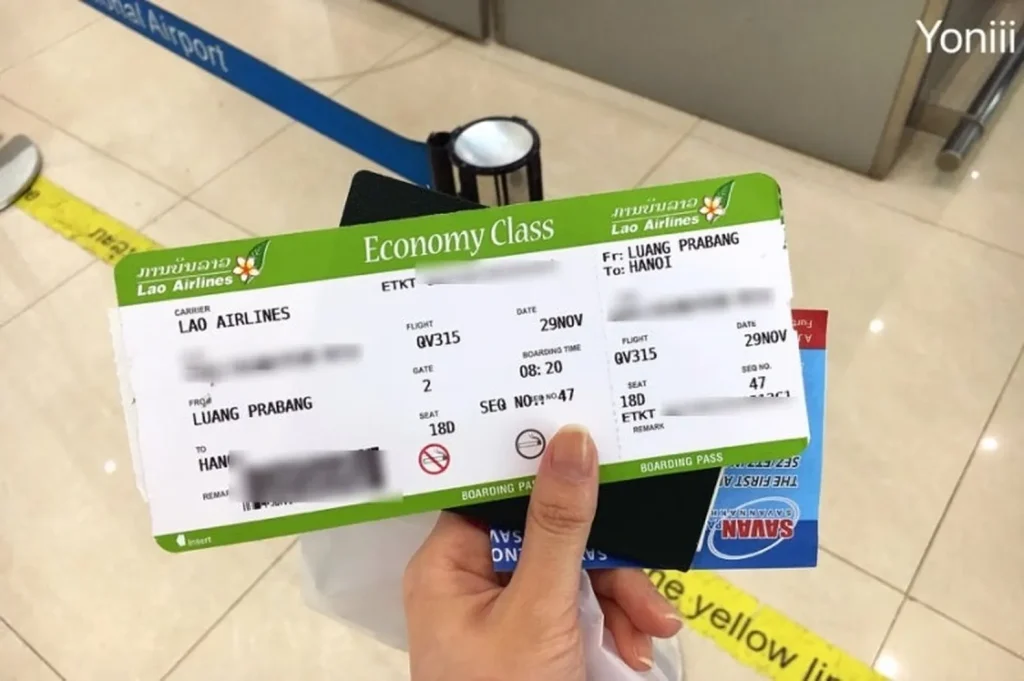 Sửa tên vé máy bay Lao Airlines